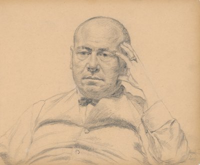 Man Substantiating His Head by Ivan Zabota